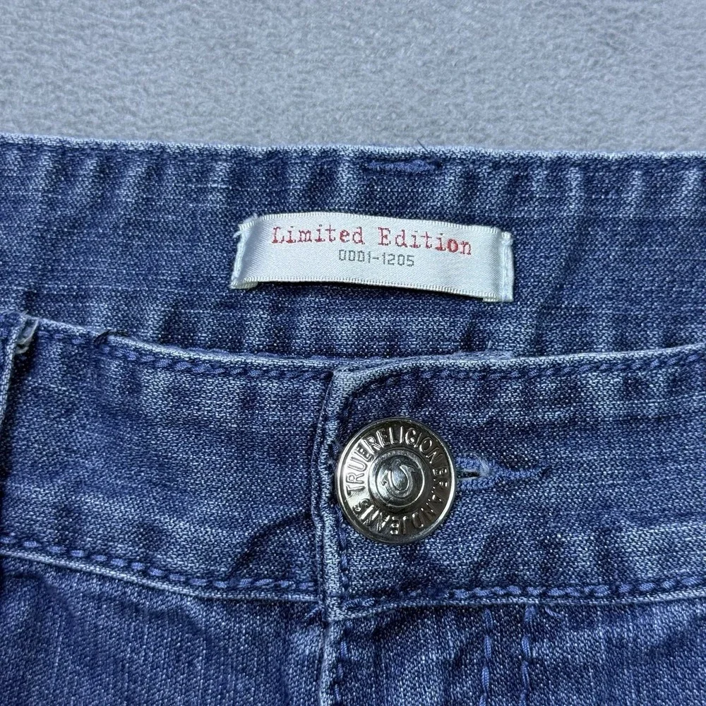 VINTAGE True Religion Jeans Mens 36x32 LIMITED EDITION Made In USA Stretch Denim